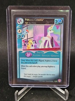 2015 My Little Pony CCG Princess Celestia Foil #F6 Absolute Discord MLP - Image 1 of 2