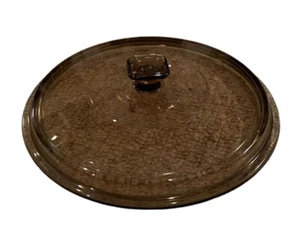 Pyrex Bernstein Corning Vision Ware Ersatzdeckel 8" mit quadratischem Knopf EUC - Bild 1 von 4