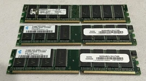 Kingston & VT (3) 512Mb DDR400 CL2.5 RoHS JB RAM Memory - Picture 1 of 1