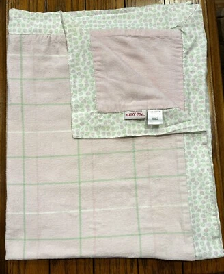 Amy Coe Baby Blanket Pink Plaid 28x37 Inches Flannel - Image 1 of 4