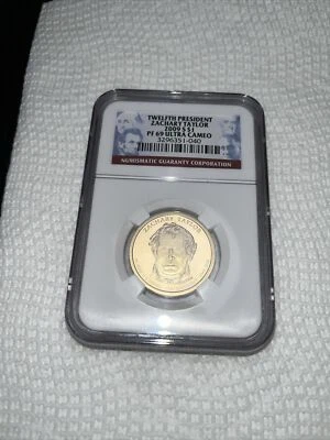 2009 S Presidential Dollar PF69 Ultra Cameo Taylor NGC Certified - Image 1 of 4