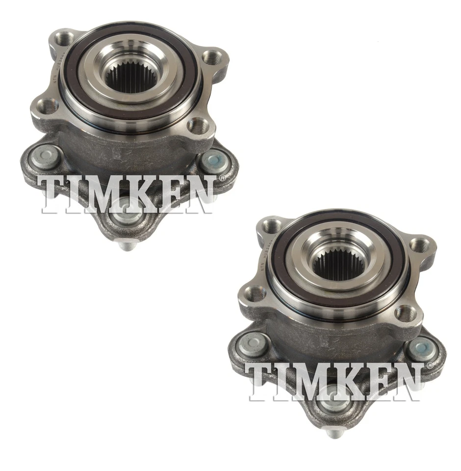 Conjunto de 2 pares de kits de cubo de rolamento de roda traseira Timken para Nissan Pathfinder 13-17 4WD - Imagem 1 de 1
