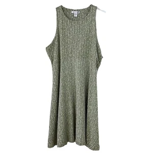 NEW ATHLETA Santorini Thera Printed Dress Women’s XL 2022 Rice Pearls Eucalyptus - Picture 1 of 12