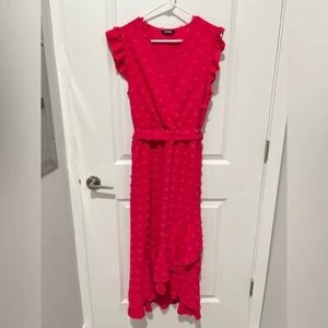 BTFBM Elegant Pink Maxi Dress - Size Large - Picture 1 of 5