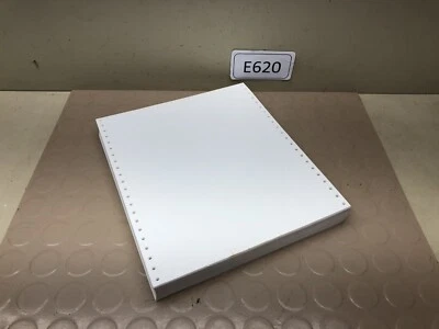 Vintage Continuous Tractor Feed Dot Matrix Printer Paper 9.5" x 11"  250 sheets - Image 1 of 4