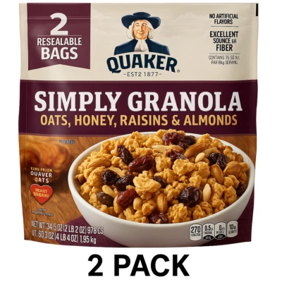 Quaker Simply Granola 34.5 oz 2 Pack | FREE SHIPPING - Image 1 of 4