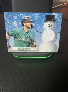 MITCH HANIGER 2021 TOPPS BASEBALL HOLIDAY MEGA BASEBALL RELICS WRC-MH - Picture 1 of 2