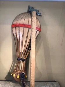 Vintage Sexton Extremely RARE Cast Aluminum Hot Air Balloon Wall Hanging 26” - Picture 1 of 7