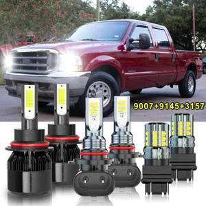 For Ford F 250 Super Duty 2002-2004 LED Headlight Fog Light + Turn Signal Lamp - Picture 1 of 15