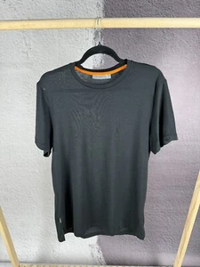 T-shirt leggera Icebreaker Cool-Lite in lana nera Lyocell - Foto 1 di 8