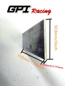 Aluminum Flat Bar 0.125" x 2"   6061  Plate 350MM /13.7 inch Length - Picture 1 of 7