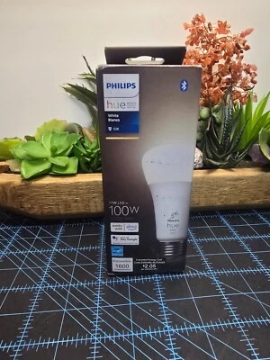 Philips Hue White E26 High Lumen Smart Bulb 1600 Lumens Bluetooth- NEW - Image 1 of 4