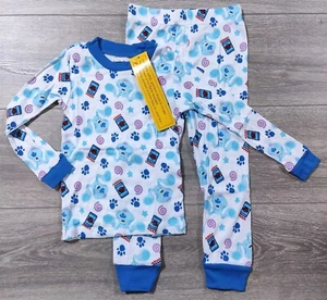 Blues Clues Pajamas 4T Toddler Boy Long Sleeve Snug Fit Shirt Pant PJ Set Gift - Picture 1 of 4