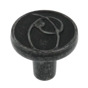 Amerock BP4481-WID Wrought Iron Dark 1 1/8" Round Cabinet Knob Pull Ambrosia - Picture 1 of 4