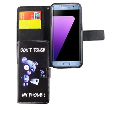 Funda para móvil Cubierta Protectora Samsung Galaxy S7 Edge Bolso Wallet Estuche - Imagen 1 de 4