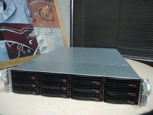 Supermicro 14b 12Gbps X10DRH-iT,(2) E5-2667 V4,256GB,2x 480GB SSD,Rails - Picture 1 of 3