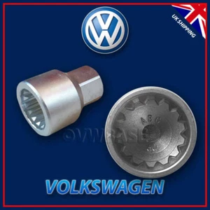 for VW ABC60 Wheel Locking Nut Key Bolt 14 Spines Ribs Porsche Volkswagen 23mm - Picture 1 of 6