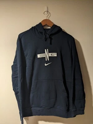 Nike England National Team Club Futbol Soccer Blue Large Hoodie - Image 1 of 4