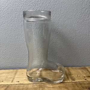Stivali birra in vetro stile Oktoberfest Das Boot Stein alti 9,5" stivali Babbo Natale - Foto 1 di 6