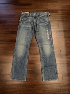 Pantalones de mezclilla GAP 1969 para hombre 34x32 años 90 tiro suelto calce recto nuevos con etiquetas - Imagen 1 de 7