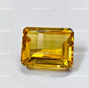 21 Ct Deep Yellow Citrine Pixel Cut For Pendent Size Loose Gemstone - Picture 1 of 7