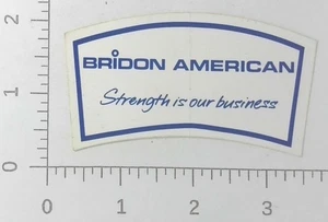 Vintage Bridon American Corp Hanover Pennsylvania Coal Mining Sticker Decal - Picture 1 of 1