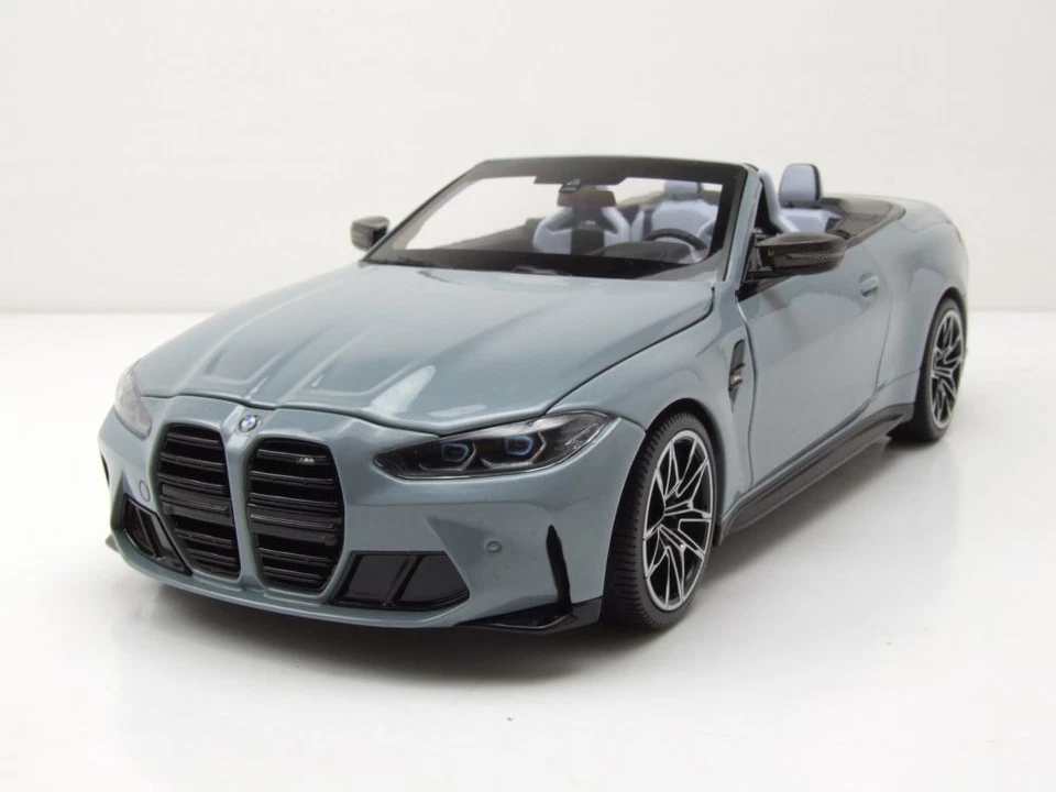 BMW M4 Cabrio 2020 Grigio Metallizzato Modellino Auto 1:18 Minichamps - Immagine 1 di 4