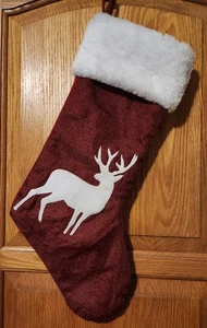 Pottery Barn Kinder Weihnachten Erbe Strumpf Rentier 20 Zoll - Bild 1 von 3