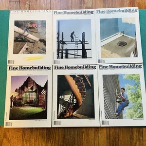 Vintage FINE HOMEBUILDING 1983 Complete Full Year Lot (6) - Good/Very Good - Imagen 1 de 8