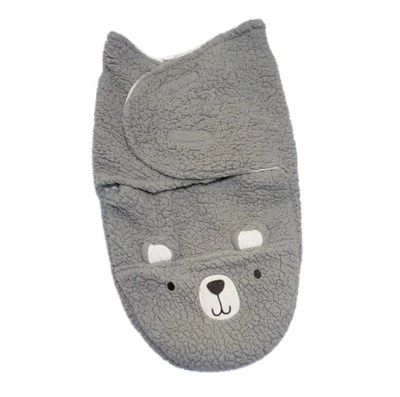 Envoltura polar/sherpa | Garbanzo | Bebé infantil talla 0-3M | Gris oso/blanco Foto 1 de 4