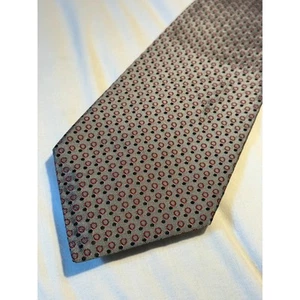 Corbata de seda con estampado de puntos grises Jaeger de 9,1 cm de ancho - Imagen 1 de 5