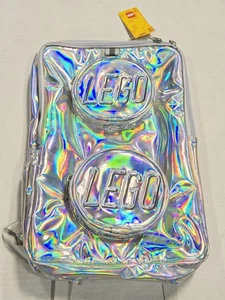 LEGO Rucksack Stein BP-HOLO holografisch silber Kinder Schultasche Neu mit Etikett glänzend neu - Bild 1 von 12