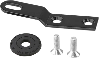 Soporte de asiento trasero universal para motocicleta Saddlemen negro 1/4"-28 para Harley Foto 1 de 4