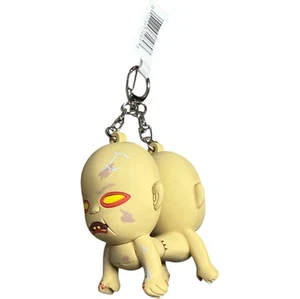 Spirit Halloween Zombie Baby Figure Bag Clip Keychain Doug & Phil Twins Babies - Picture 1 of 14