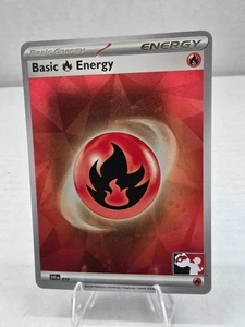 Pokémon TCG: Play! Prize Pack 6 Cosmo Holo Fire Basic Energy SVE010 - Picture 1 of 3