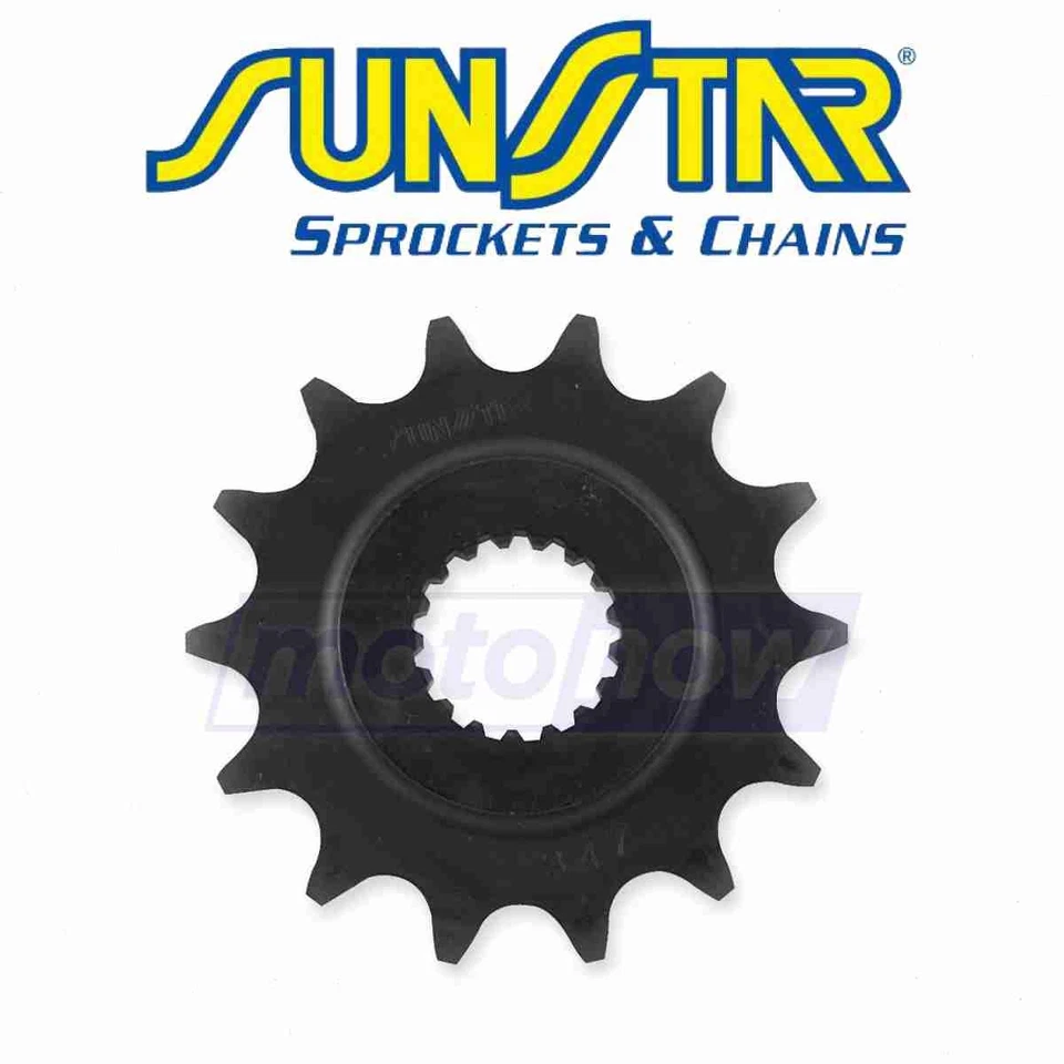 Sunstar Steel Front Sprocket for 2009-2019 Yamaha YFZ450R - Drive Sprockets yf Foto 1 de 4