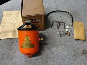 MEGA RARE NOS VINTAGE FRAM F4-19P/W OIL FILTER ASSEMBLY 1955 CHEVROLET V-8 - Picture 1 of 12