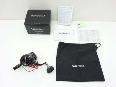 SHIMANO 19 Vanquish 4000XG Spinning Reel Box manual bolsa incluida usado JP - Imagen 1 de 3
