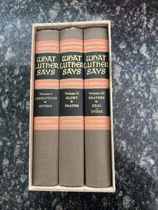 What Luther Says : An Anthology 3 Volume Set. - Picture 1 of 15