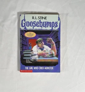 Goosebumps #8 The Girl Who Cried Monster w/ Bookmark 1st Ed 1st Print R.L. Stine - Picture 1 of 14