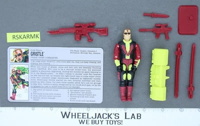 Gristle V1 100% Completo G.I. Figura de acción Hasbro Joe 1993 vintage Foto 1 de 2