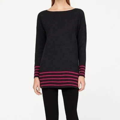 Suéter túnica cachemir C by Bloomingdale’s rosa intenso carbón excelente talla M Foto 1 de 4