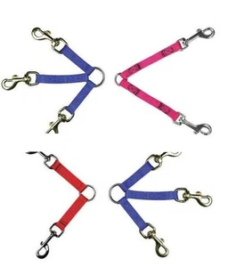 NYLON LEASH COUPLERS for DOGS - 6 Sizes & 8 Colors! NEW - Picture 1 of 16