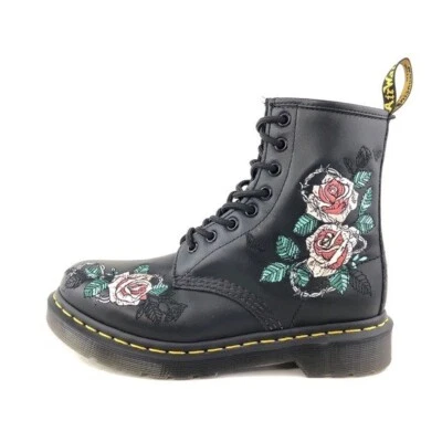 Botines de combate Dr. Martens 1460 Vonda Chain II para mujer talla 6 cuero negro Foto 1 de 4