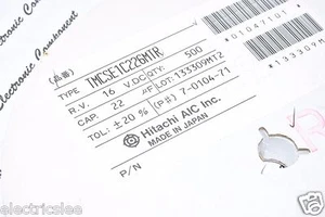 20 piezas - Condensador de tantalio HITACHI 22uF (22μF) 16V TMCSE1C226MTR SMD - Imagen 1 de 3