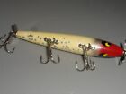 VINTAGE FISHING LURE WOODEN SMITHWICK DEVILS HORSE GREEN SILVER FLITTER F-200 