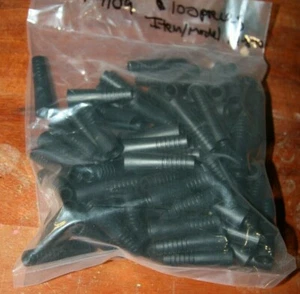 Lot of 100 RG 59 Coaxial Cable Plastic Bend Protectors  NEW Sealed - Picture 1 of 3