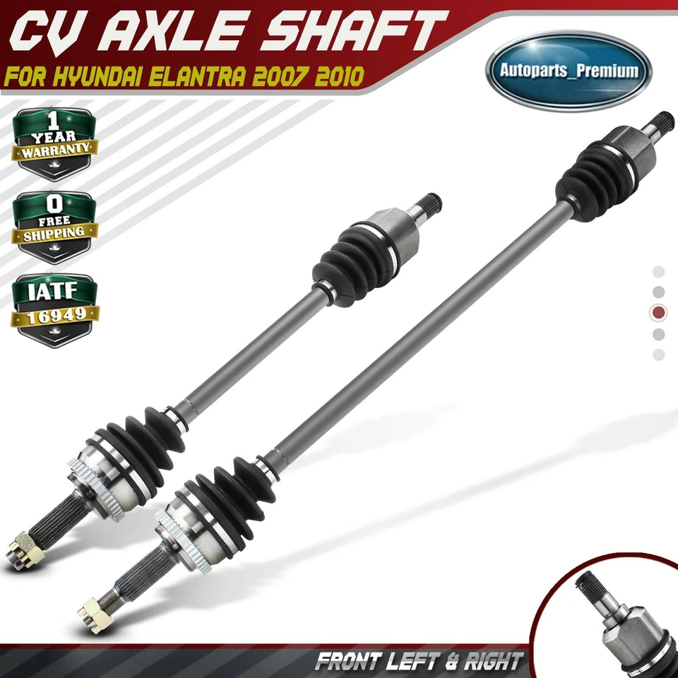 Conjunto de eje CV delantero izquierdo y derecho 2 piezas para Hyundai Elantra 2007 2008 2009 2010 Foto 1 de 4