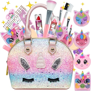 Einhorn Kinderschminke Schminkkoffer Mädchen Spielzeug - Kinderschminke Set Mädc - Bild 1 von 12