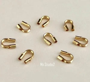 40x 0,031" Medium 14k Gelbgold gefüllt Draht Wächter Schutz Fingerhut F02g - Bild 1 von 2